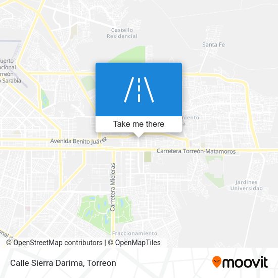 Mapa de Calle Sierra Darima