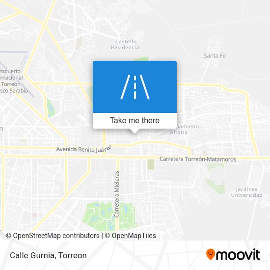 Mapa de Calle Gurnia