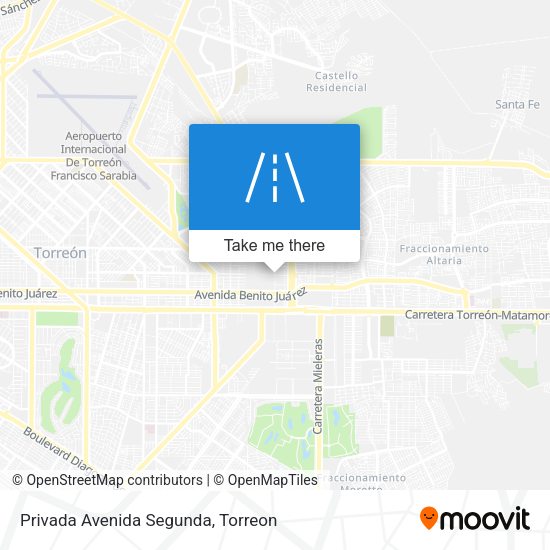 Mapa de Privada Avenida Segunda