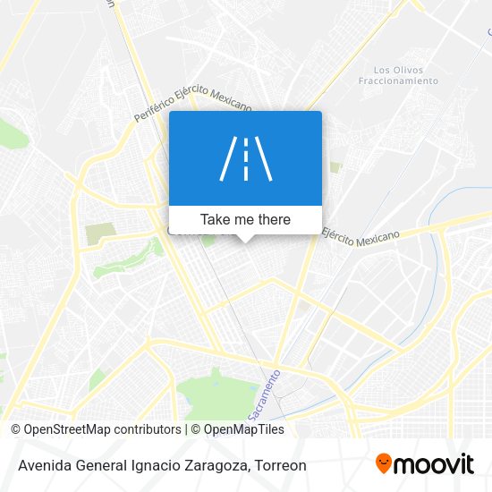 Avenida General Ignacio Zaragoza map
