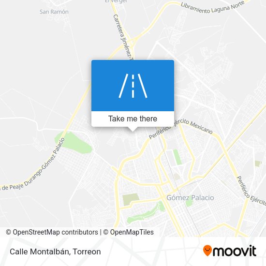 Mapa de Calle Montalbán