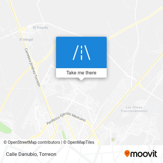 Mapa de Calle Danubio