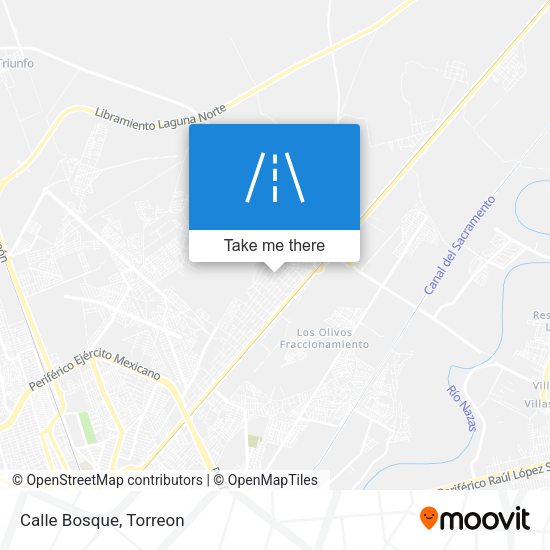 Mapa de Calle Bosque