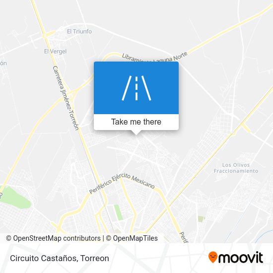 Circuito Castaños map