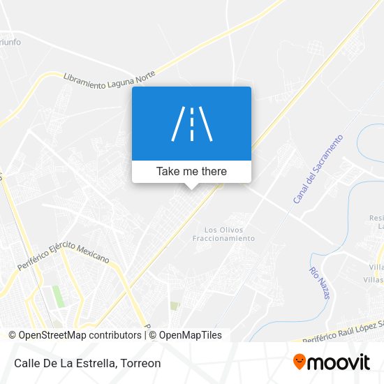 Mapa de Calle De La Estrella