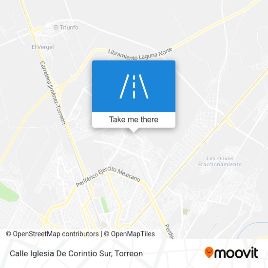 Calle Iglesia De Corintio Sur map