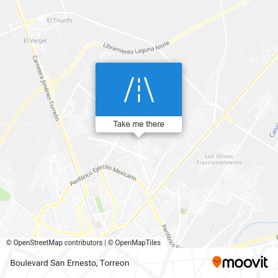 Boulevard San Ernesto map