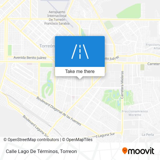 Mapa de Calle Lago De Términos
