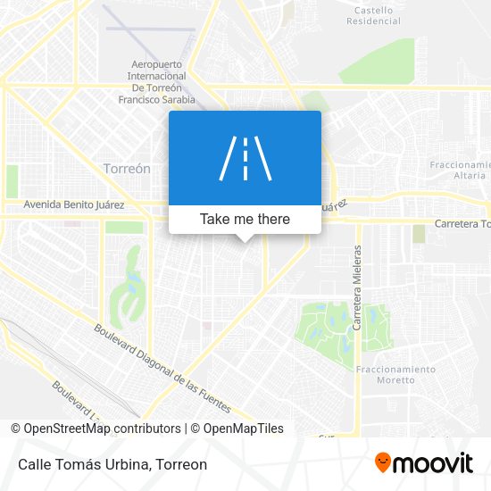 Calle Tomás Urbina map