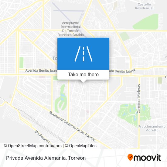 Mapa de Privada Avenida Alemania