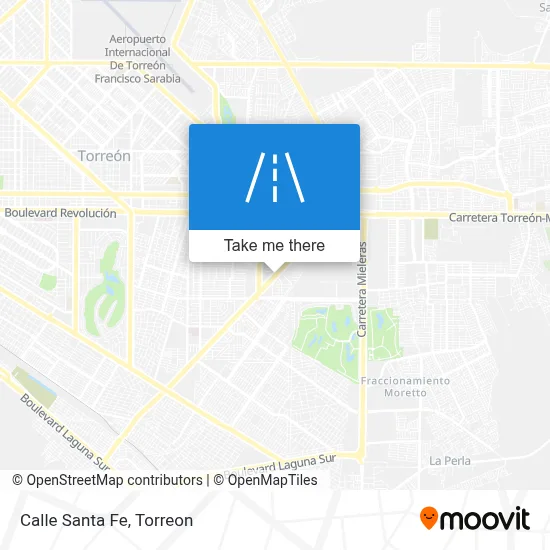 Calle Santa Fe map