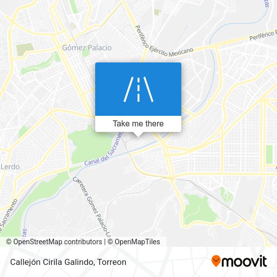Mapa de Callejón Cirila Galindo