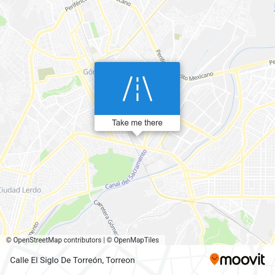 Mapa de Calle El Siglo De Torreón