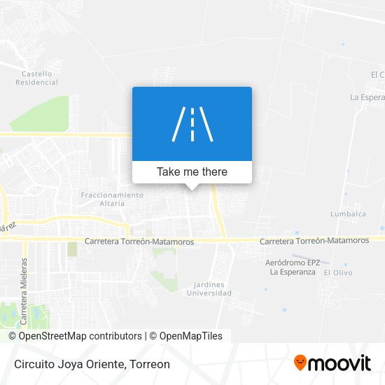 Mapa de Circuito Joya Oriente
