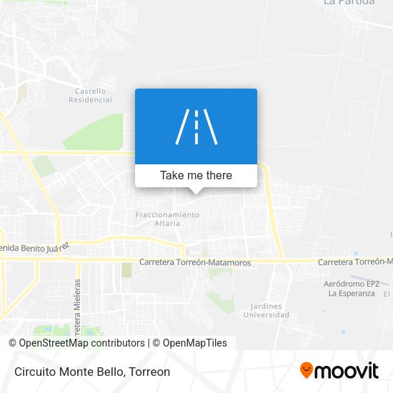 Circuito Monte Bello map