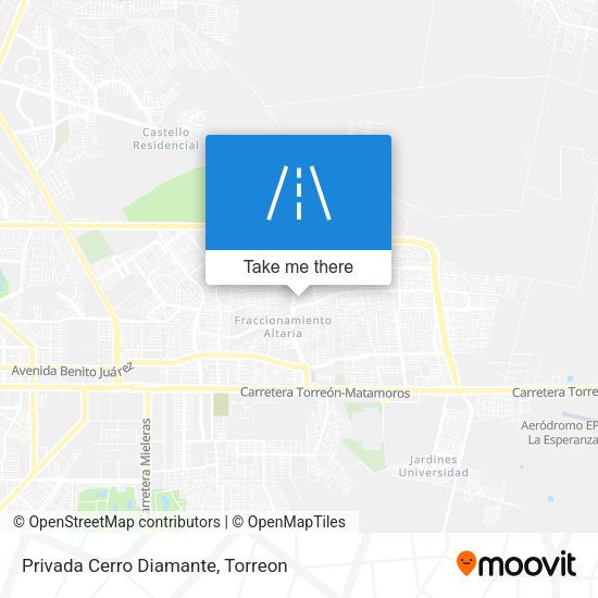 Privada Cerro Diamante map