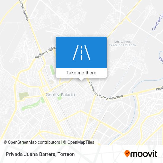 Privada Juana Barrera map