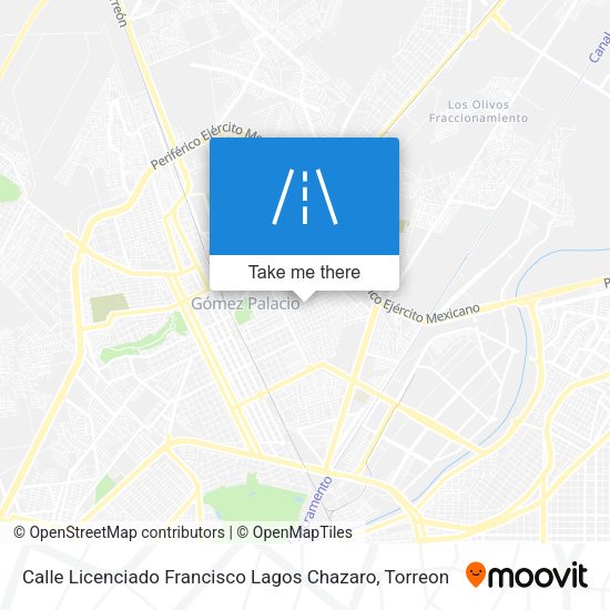 Calle Licenciado Francisco Lagos Chazaro map