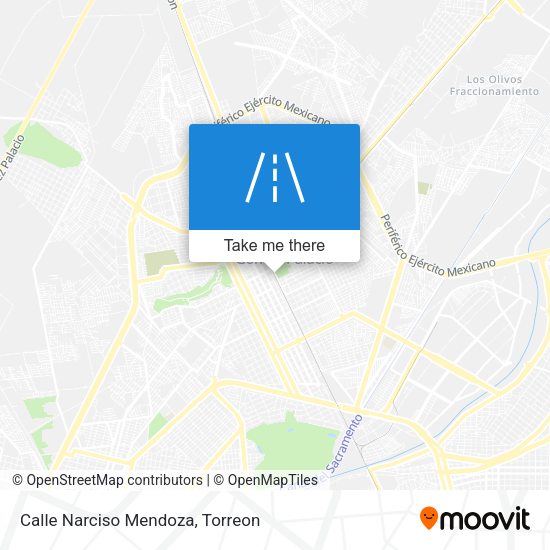 Mapa de Calle Narciso Mendoza