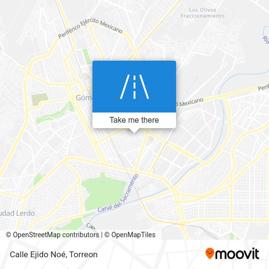 Mapa de Calle Ejido Noé