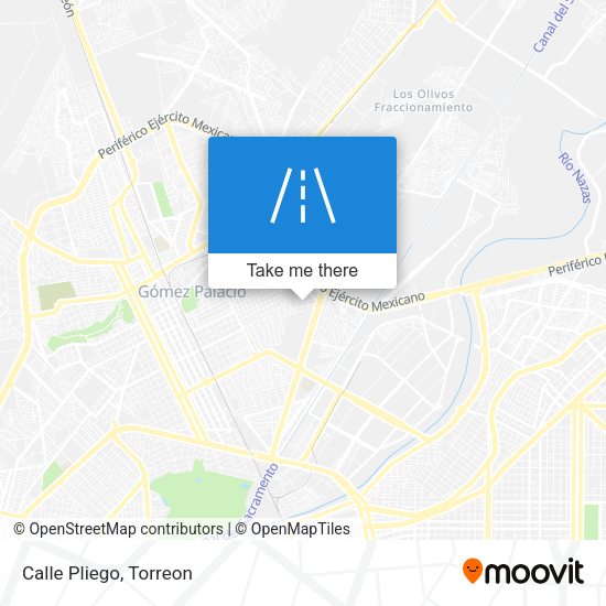 Mapa de Calle Pliego