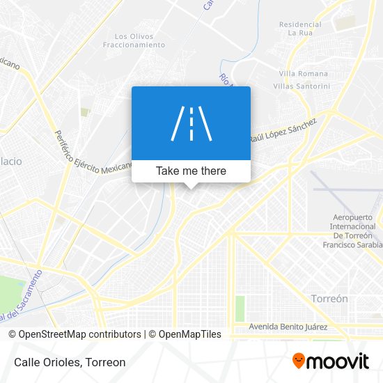 Mapa de Calle Orioles