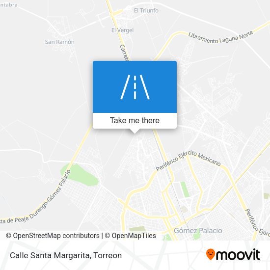 Calle Santa Margarita map