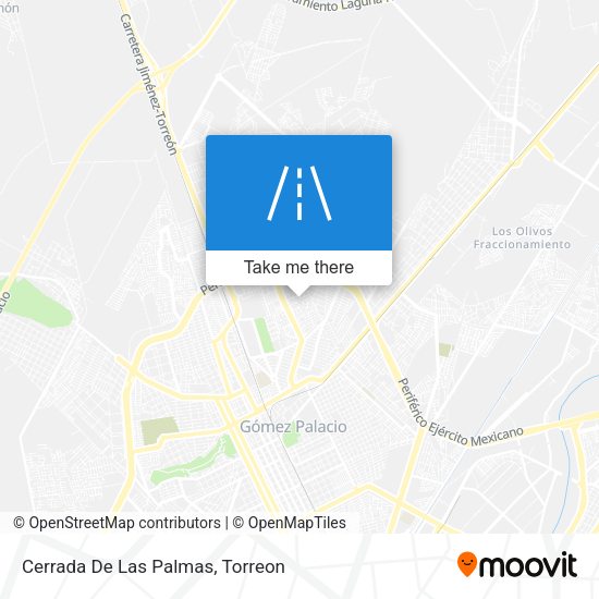 Cerrada De Las Palmas map