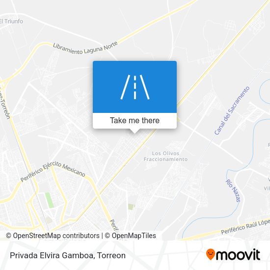 Privada Elvira Gamboa map