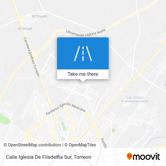 Calle Iglesia De Filadelfia Sur map