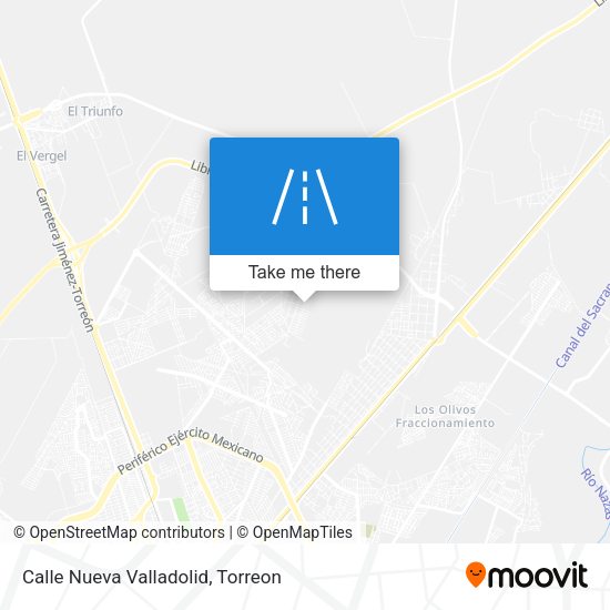 Calle Nueva Valladolid map