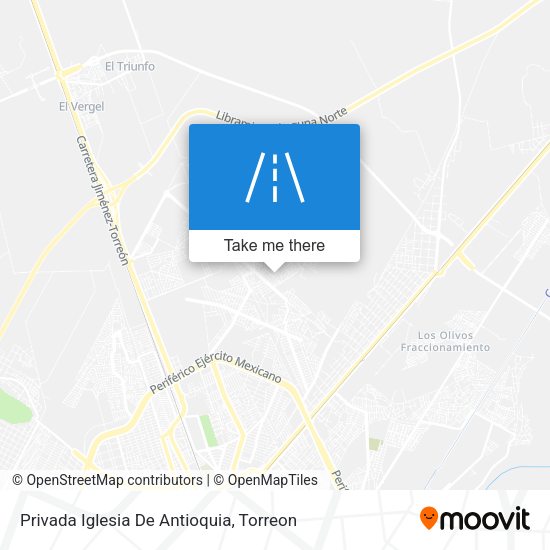 Privada Iglesia De Antioquia map