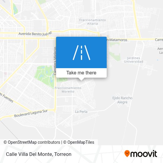 Calle Villa Del Monte map