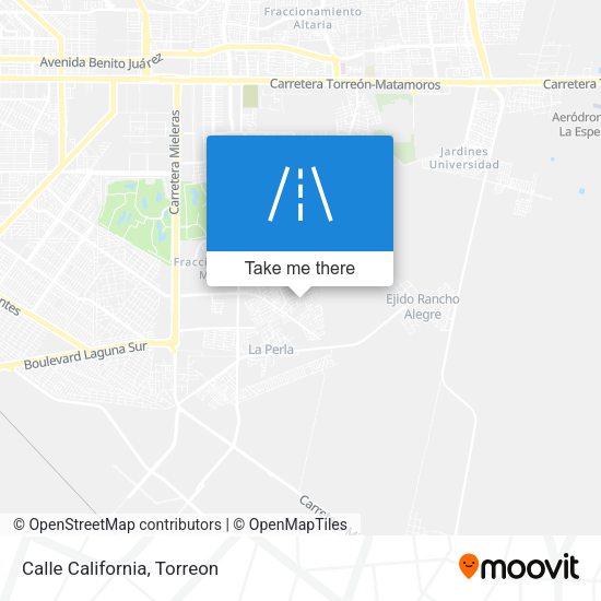 Mapa de Calle California
