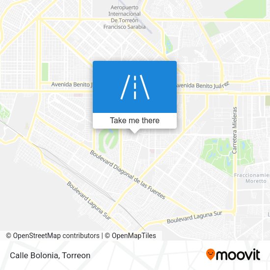 Mapa de Calle Bolonia