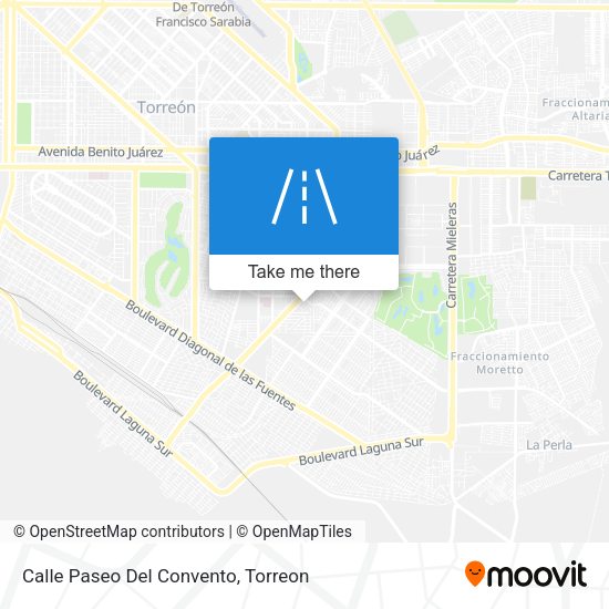 Mapa de Calle Paseo Del Convento