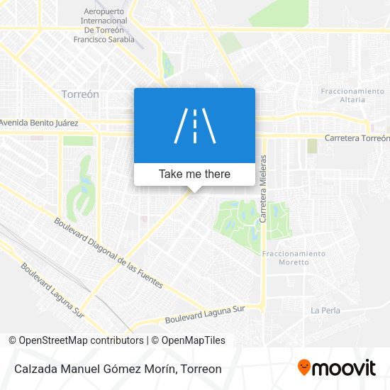 Calzada Manuel Gómez Morín map