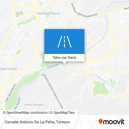 Mapa de Cerrada Antonio De La Peña