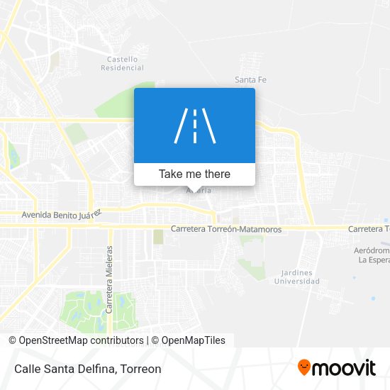 Mapa de Calle Santa Delfina