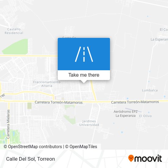 Mapa de Calle Del Sol