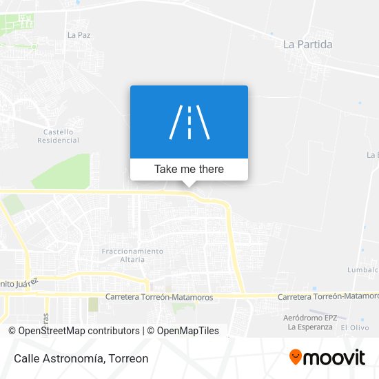 Calle Astronomía map