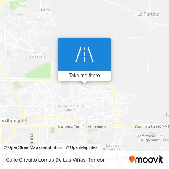 Calle Circuito Lomas De Las Viñas map