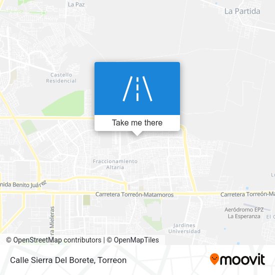 Calle Sierra Del Borete map