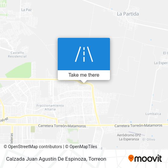 Calzada Juan Agustín De Espinoza map