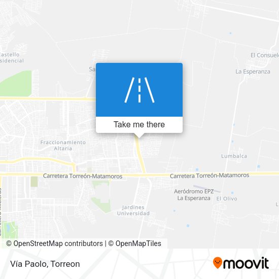 Mapa de Vía Paolo