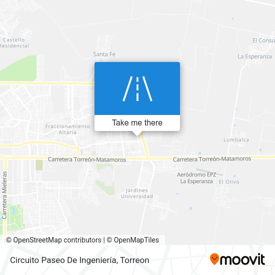 Mapa de Circuito Paseo De Ingeniería