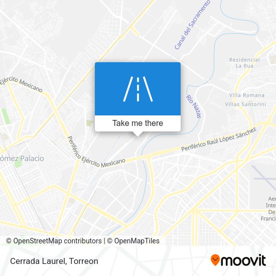 Mapa de Cerrada Laurel