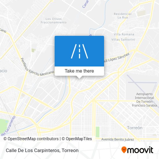 Mapa de Calle De Los Carpinteros