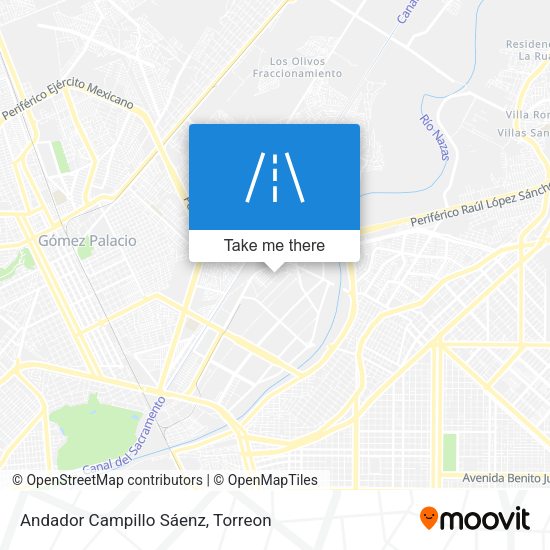 Andador Campillo Sáenz map