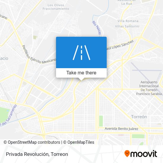 Privada Revolución map